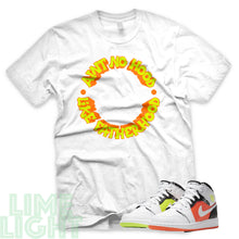Load image into Gallery viewer, Volt/ Hyper Crimson "Ain't No Hood Like Fatherhood" Air Jordan 1 GS | Air Jordan 1s PS | AJ1 Notebook White Sneaker T-Shirt