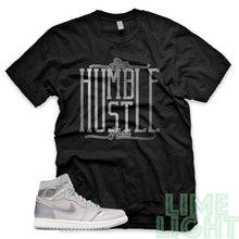 Load image into Gallery viewer, Japan Neutral Grey/ Metallic Silver "Stay Humble Hustle Hard" Jordan 1 Retro High Sneaker T-Shirt