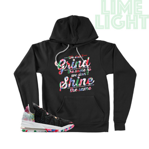 Lebron 18 "Grind and Shine" Lebron 18 Multicolor Nike Black Pullover Hoodie