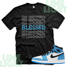 Load image into Gallery viewer, Nike Air Jordan 1 University Blue "Blessed7" Air Jordan 1 Sneaker Match Shirts

