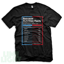 Load image into Gallery viewer, UNC to Chicago "Success Fact" Nike Air Jordan 1 Black/White Sneaker Match Shirts
