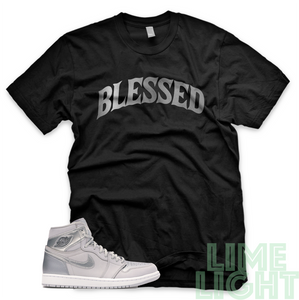 Retro High Japan "Blessed" Air Jordan 1 Black or White Sneaker Match Shirt