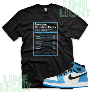 Nike Air Jordan 1 University Blue "Success" Jordan 1 Sneaker Match Shirts Tees