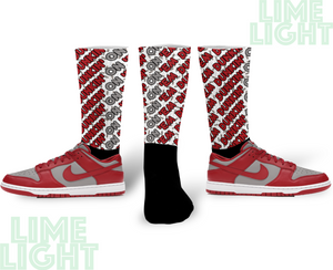 Nike Dunk Low UNLV "Dunkin on Em" Nike Dunk Low UNLV Sneaker Match Socks