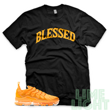 Load image into Gallery viewer, Laser Orange &quot;Blessed&quot; Jordan 3 Vapormax Plus Sneaker Shirt
