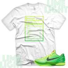Load image into Gallery viewer, Nike Kobe 6 Grinch &quot;Success&quot; Kobe Grinch | Sneaker Match T-Shirt | Sneaker Tee
