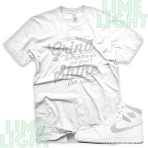 Air Jordan 1 1985 Neutral Grey "Grind Shine" Nike Air Jordan Sneaker Match Shirt