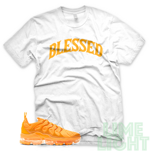 Laser Orange "Blessed" Jordan 3 Vapormax Plus Sneaker Shirt
