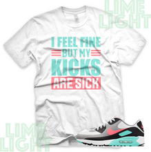 Load image into Gallery viewer, Air Max 90 G &quot;Sick Kicks&quot; Nike Air Max 90 Hot Punch/Aurora Sneaker Match Shirt
