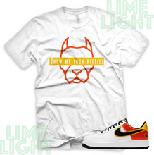 Load image into Gallery viewer, Nike Air Force 1 Raygun &quot;Pitties&quot; Air Force 1 Sneaker Match Shirts Tee
