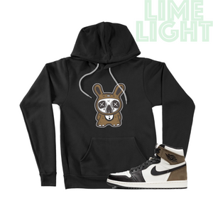 Dark Mocha "Lil Monsta" Air Jordan 1 Black or White Nike Sneaker Match Hoodie