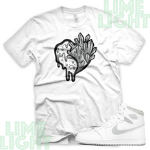 Load image into Gallery viewer, Air Jordan 1 1985 Neutral Grey &quot;Heartless&quot; Nike Air Jordan Sneaker Match Shirt

