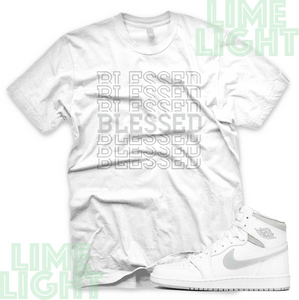 Air Jordan 1 1985 Neutral Grey "Blessed7" Nike Air Jordan Sneaker Match Shirt