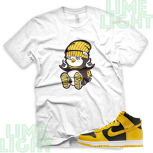 Load image into Gallery viewer, Varsity Maize Nike Dunk Highs &quot;Penguin&quot; Nike Dunk High Sneaker Match Shirt
