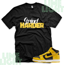 Load image into Gallery viewer, Varsity Maize Nike Dunk Highs &quot;Grind &amp; Shine&quot; Nike Dunk High Sneaker Match Shirt
