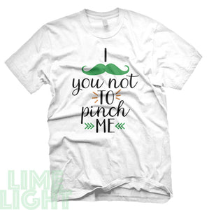 White "I MUSTACHE YOU ..." St. Patrick's Day T-Shirt