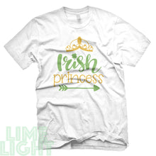 Load image into Gallery viewer, White &quot;IRISH PRINCESS&quot; St. Patrick&#39;s Day T-Shirt
