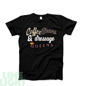 Light Pink "COFFEE & DRESSAGE QUEENS" Equestrian T-Shirt