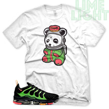 Load image into Gallery viewer, Black/Ember Glow/Electric Green/Kumquat &quot;ASTRO PANDA&quot; Vapor Max Plus White Sneaker T-Shirt
