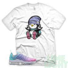 Load image into Gallery viewer, Psychic Pink/Light Thistle/Aurora &quot;PENGUIN&quot; VaporMax Plus White Sneaker T-Shirt
