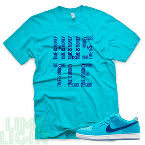 Nike SB Dunk Low Blue Fury "Time is Money" Teal Sneaker T-Shirt