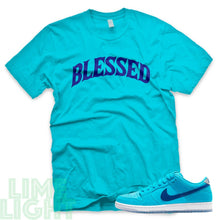 Load image into Gallery viewer, Nike SB Dunk Low Blue Fury &quot;Blessed&quot; Teal Sneaker T-Shirt
