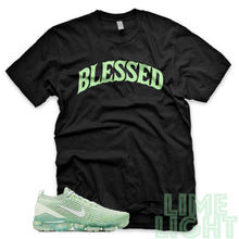Load image into Gallery viewer, Ghost Green &quot;Blessed&quot; Vapormax Flyknit Black Sneaker T-Shirt
