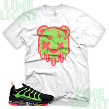 Load image into Gallery viewer, Ember Glow/Electric Green/Kumquat &quot;Drippy Bear&quot; VaporMax Plus White Sneaker T-Shirt
