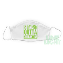 Load image into Gallery viewer, FREE FILTER Green &quot;Straight Outta Quarantine&quot; Reusable Washable Face Mask with Free Filter

