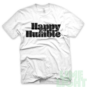 Black on White "Happy and Humble" Yeezy Zebra | Jordan Air 5 Retro Oreo |  Kamikaze 2 OG Black Sneaker T-Shirt