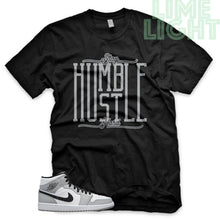 Load image into Gallery viewer, Light Smoke Grey &quot;Stay Humble Hustle Hard&quot; Air Jordan 1 White Sneaker T-Shirt
