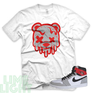 OG Light Smoke Grey "Drippy Bear" Air Jordan 1 White Sneaker T-Shirt