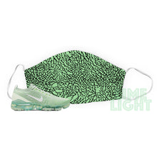 Load image into Gallery viewer, Ghost Green &quot;Elephant Print&quot; Vapormax Flyknit Washable Reusable Face Mask with Interior Filter Pocket
