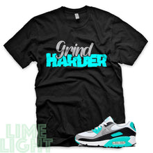 Load image into Gallery viewer, Hyper Turquoise &quot;Grind Harder&quot; Air Max 90 Sneaker T-Shirt
