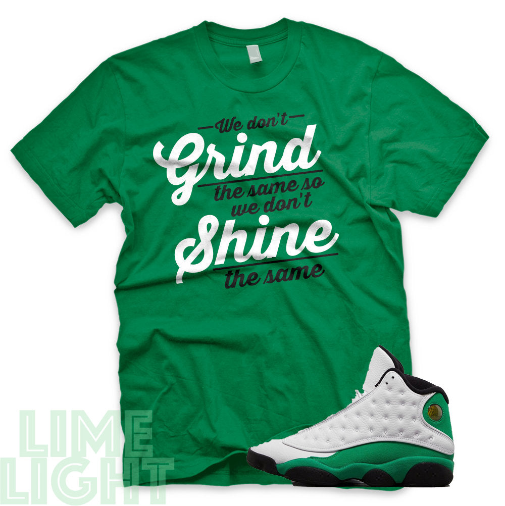 Lucky Green Grind and Shine Air Jordan 13 Retro White Lucky Green Sn Limelight By Nikki