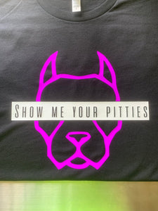 Vivid Purple "Show Me Your Pitties" Nike Air VaporMax Flyknit 3 Black T-Shirt